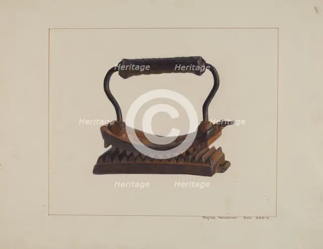 Fluting Iron, c. 1938. Creator: Regina Henderer.