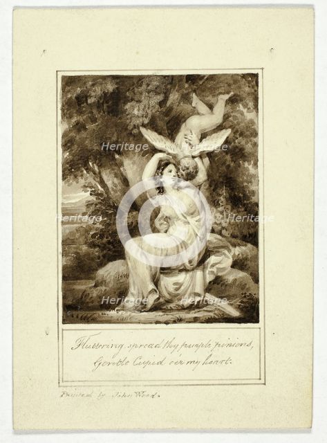 Fluttering Spread Thy Purple Pinions, Gentle, n.d. Creator: John Wood the Younger.