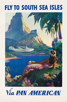 Fly to South Sea Isles Via Pan American, c1938. Creator: Lawler, Paul George (active 1930s)