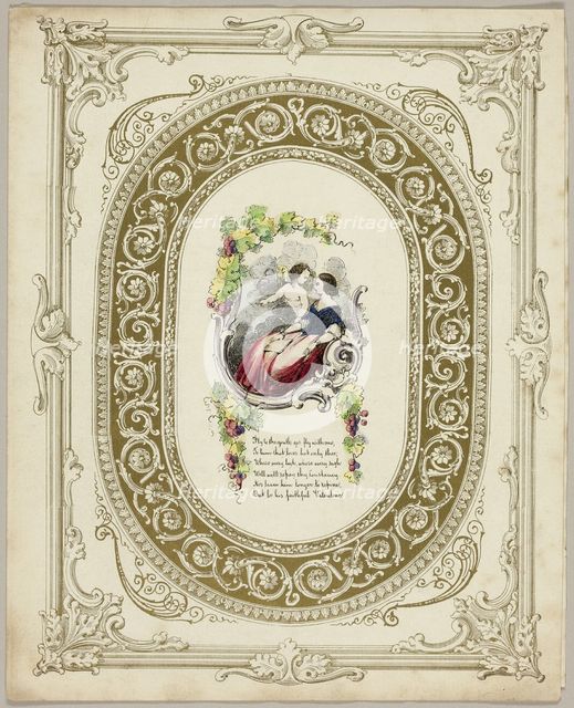 Fly to the Youth (valentine), c. 1850. Creator: Unknown.