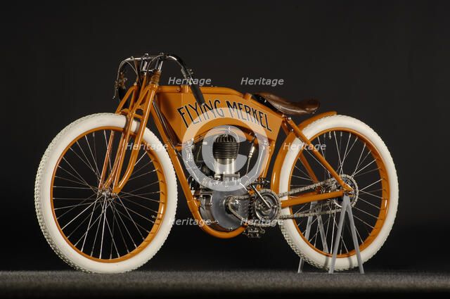 Flying Merkel 1911. Artist: Simon Clay.