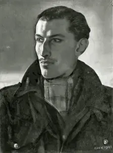 Flying Officer R.C. Dafforn, DFC, 1941. Creator: Eric Kennington