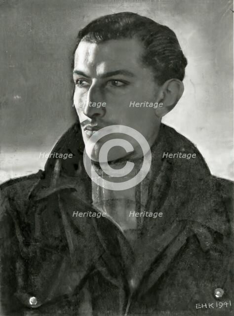 Flying Officer R.C. Dafforn, DFC, 1941. Creator: Eric Kennington.