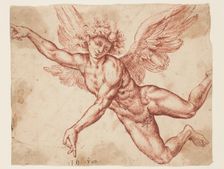 Flying Angel, 17th century. Creator: Unknown Dutch; After Jan de Bisschop Dutch, 1628-1671
