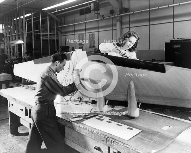 Flying boat construction, Virginia, USA, April 24, 1946. Creator: Unknown.