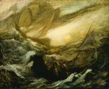 Flying Dutchman, completed by 1887. Creator: Albert Pinkham Ryder