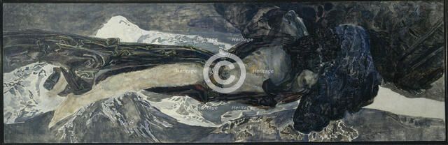 Flying Demon, 1899. Artist: Vrubel, Mikhail Alexandrovich (1856-1910)