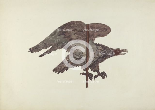 Flying Eagle Weather Vane, 1935/1942. Creator: Robert Barton.