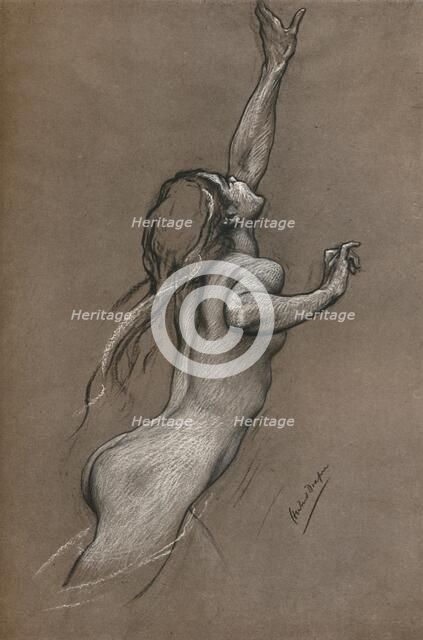 'Flying Fish Study', c1910. Artist: Herbert James Draper.