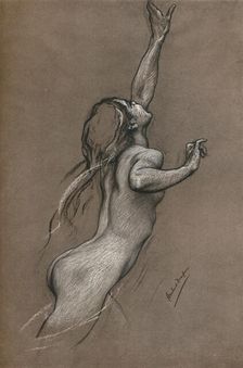 Flying Fish Study c1910. Artist: Herbert James Draper