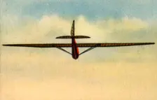 Flying instructor in glider at the Rhön-Rossitten Society gliding school, Germany, 1932. Creator: Unknown