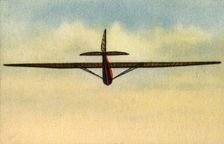 Flying instructor in glider at the Rhön-Rossitten Society gliding school, Germany, 1932. Creator: Unknown