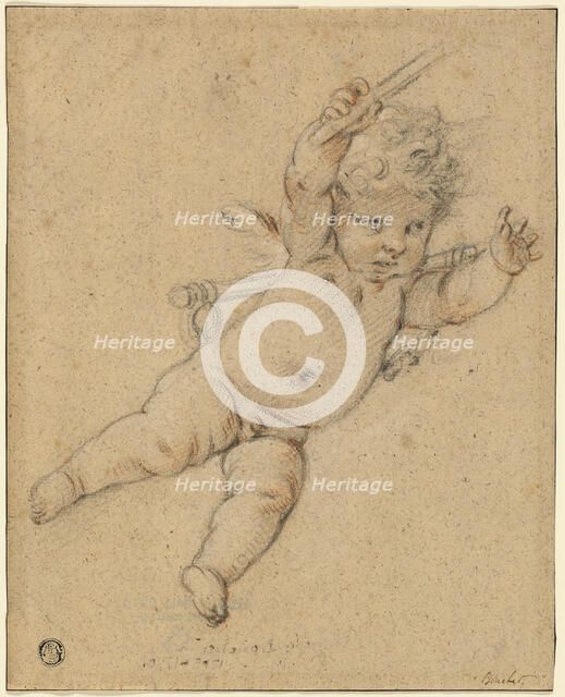 Flying Putto, n.d. Creator: Workshop of François Boucher.