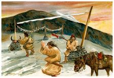 Flying prayers on the Maium Pass 1898