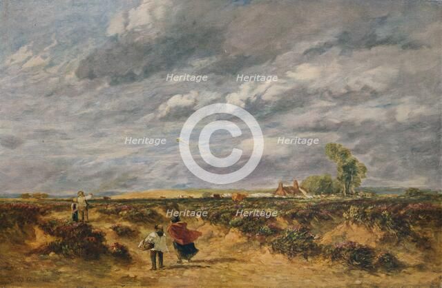 'Flying the Kite, A Windy Day', 1851. Artist: David Cox the elder.