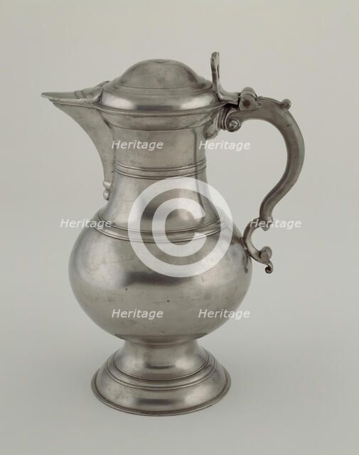 Flagon, 1765/80. Creator: William Will.