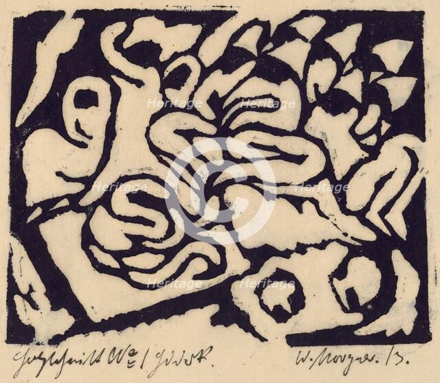 Flagellation, 1913. Creator: Morgner, Wilhelm.