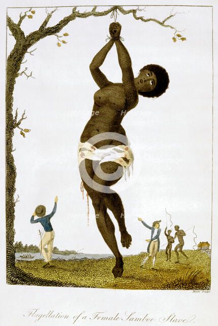 'Flagellation of a Female Samboe Slave', 1793. Artist: William Blake