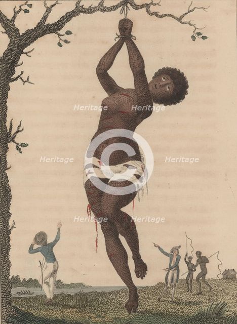 Flagellation of a Female Samboe Slave, 1793. Creator: Blake, William (1757-1827).