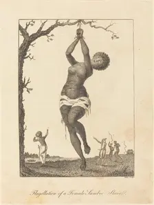 Flagellation of a Female Samboe Slave, 1793. Creator: William Blake