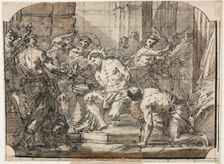 Flagellation of Christ, c. 1750/55. Creator: Gaspare Diziani (Italian, 1689-1767)
