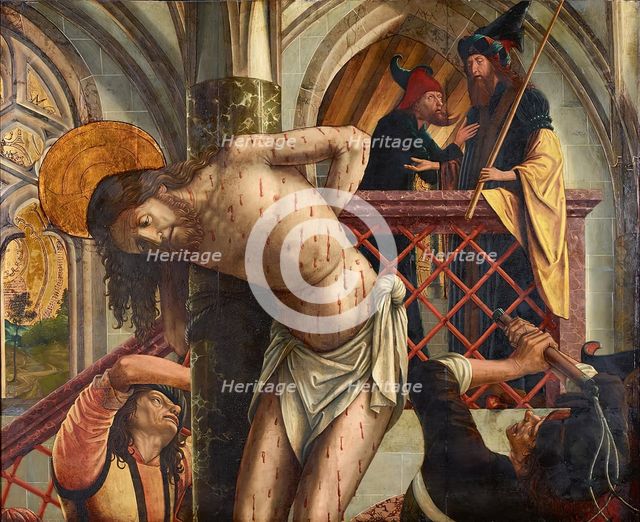 Flagellation of Christ (fragment), before 1497/1498. Creator: Michael Pacher.