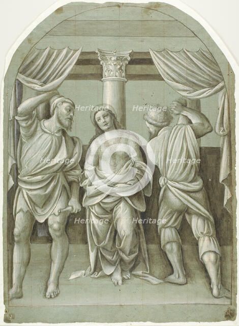 Flagellation of Saint Catherine, 1550/55. Creator: Bernardino Lanino.