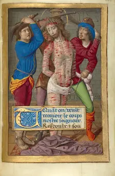 Flagellation; Poncher Hours, about 1500. Creator: Jean Pichore