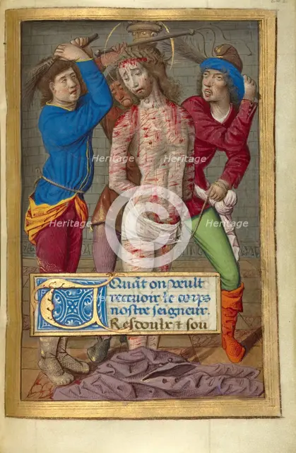 Flagellation; Poncher Hours, about 1500. Creator: Jean Pichore.