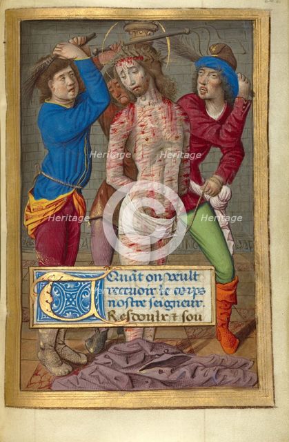 Flagellation; Poncher Hours, about 1500. Creator: Jean Pichore.