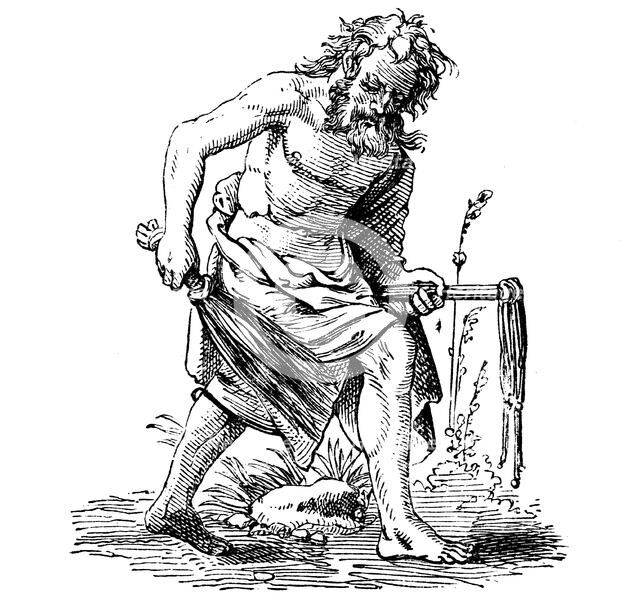 Flagellant, 16th century. Artist: Jost Amman
