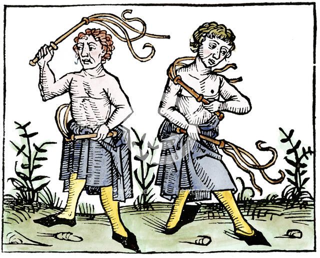 Flagellants, 1493. Artist: Unknown