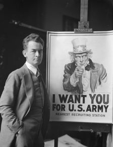 Flagg, Montgomery, Mr., portrait photograph, between 1917 and 1921. Creator: Arnold Genthe