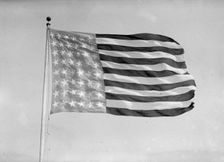 Flags. Battle Fleet Flag, 1911. Creator: Harris & Ewing