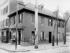 Flags - House Where American Flag Was Made, 1914. Creator: Harris & Ewing