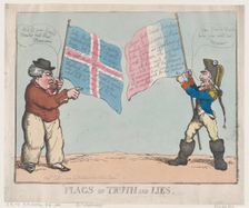 Flags of Truth and Lies, July 10, 1803., July 10, 1803. Creator: Thomas Rowlandson