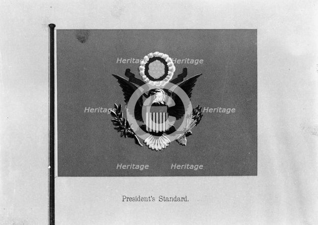 Flags. President's Standard, 1911. Creator: Harris & Ewing.
