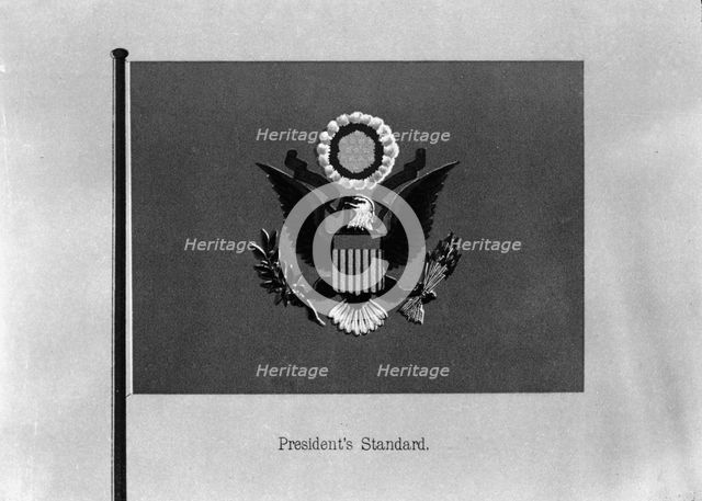 Flags. President's Standard, 1911. Creator: Harris & Ewing.