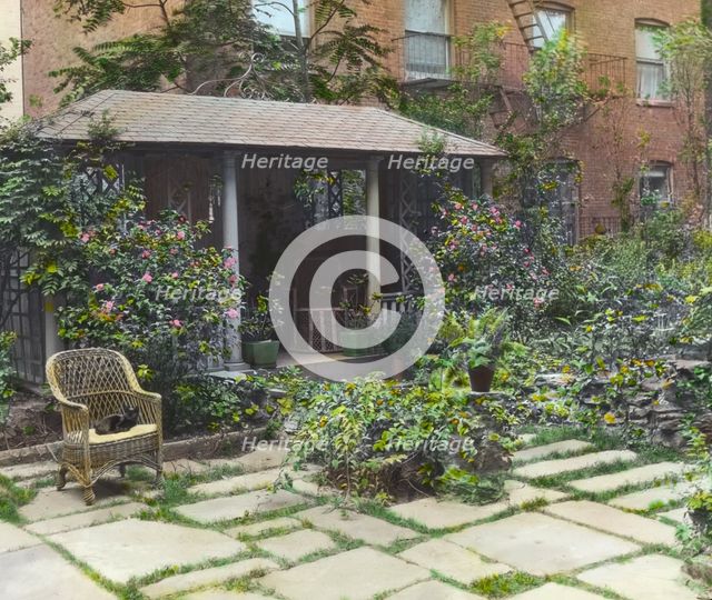 "Flagstones," Charles Clinton Marshall house, 117 West 55th Street, New York, between 1921 and 1922. Creator: Frances Benjamin Johnston.