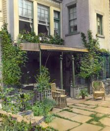 "Flagstones," Charles Clinton Marshall house, 117 West 55th Street, New York, New York, 1922. Creator: Frances Benjamin Johnston