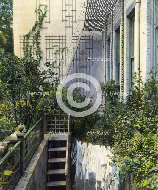 "Flagstones," Charles Clinton Marshall house, 117 West 55th Street, New York, New York, 1922. Creator: Frances Benjamin Johnston.