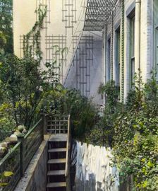 "Flagstones," Charles Clinton Marshall house, 117 West 55th Street, New York, New York, 1922. Creator: Frances Benjamin Johnston
