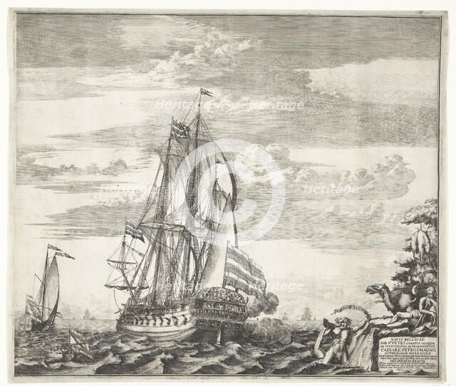 Flagship Goto Predestinatsia (The Providence of God) built by Peter the Great at Voronezh, 1700, 170 Artist: Schoonebeek (Schoonebeck), Adriaan (1661-1705)