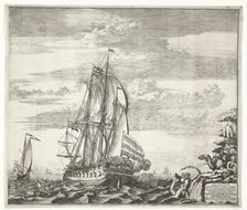 Flagship Goto Predestinatsia (The Providence of God) built by Peter the Great at Voronezh, 1700, 170 Artist: Schoonebeek (Schoonebeck), Adriaan (1661-1705)