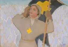 Flag Bearer, 1915. Creator: Akseli Gallen-Kallela