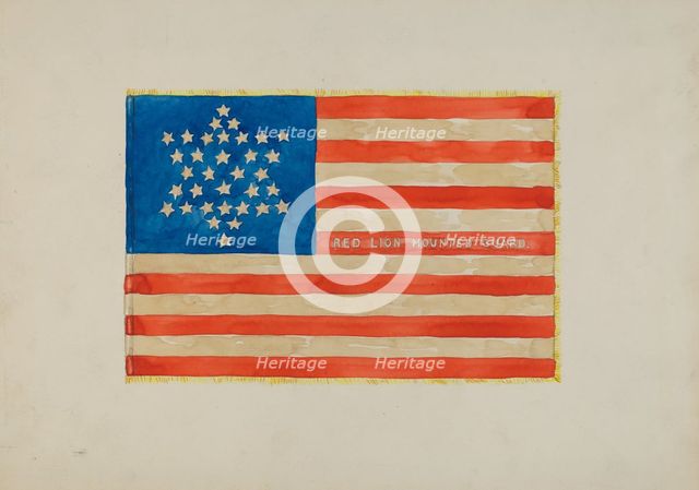 Flag: Civil War, c. 1936. Creator: Edward Grant.