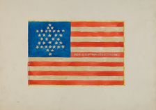 Flag: Civil War, c. 1936. Creator: Edward Grant