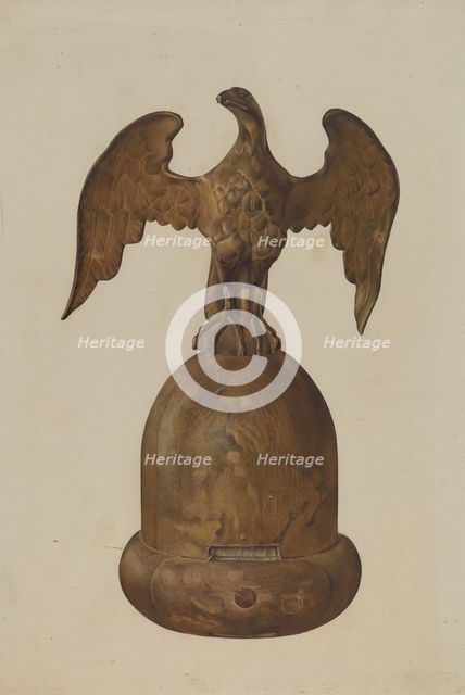 Flag Pole Finial, 1935/1942. Creator: Victor F. Muollo.