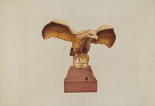 Flag Pole Holder, c. 1937. Creator: Arthur Stewart