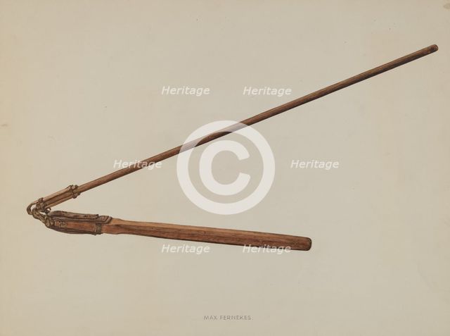 Flail, c. 1938. Creator: Max Fernekes.